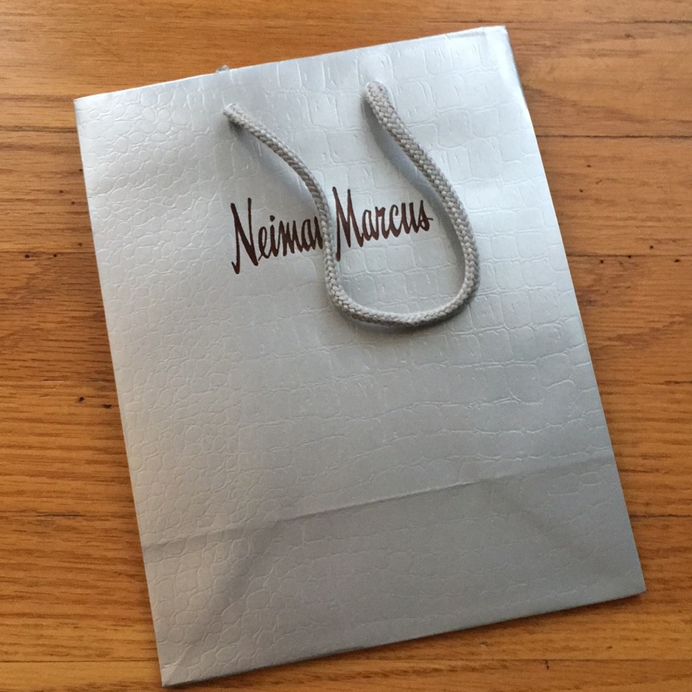Silver Neiman Marcus Bag
